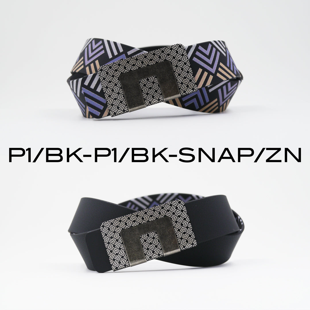 MIN BELT - BLACK P1 BUCKLE, BLACK P1 STRAP