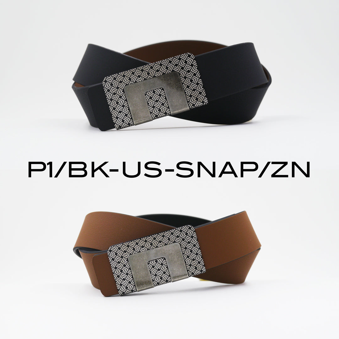 MIN BELT - BLACK P1 BUCKLE, USUAL STRAP